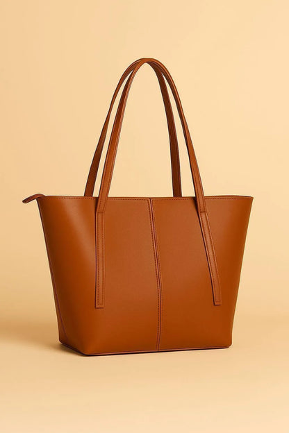 Black Rexine Women's Tote Bag 11x14" Top Handle