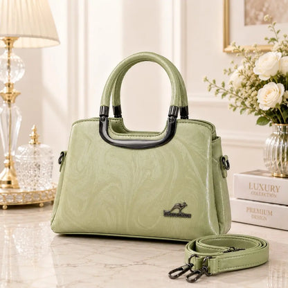 Women's Leather Printed Shoulder Bag