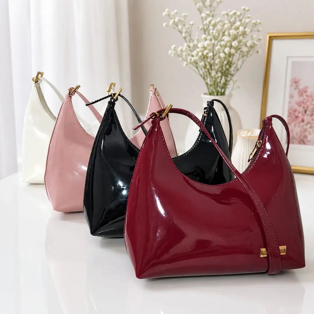 Women's PU Leather Quilted Shoulder Bag