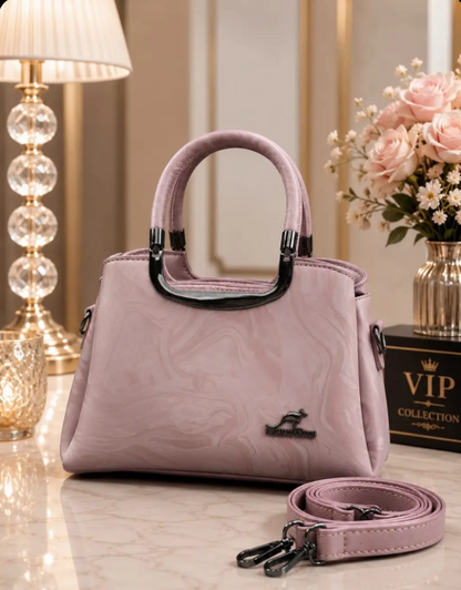 Women’s Premium Printed Leather Shoulder Bag – Stylish & Elegant