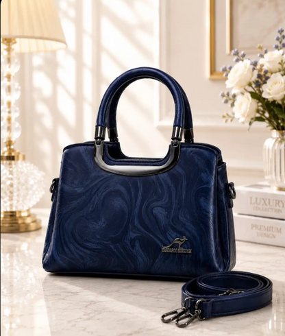Women’s Premium Printed Leather Shoulder Bag – Stylish & Elegant