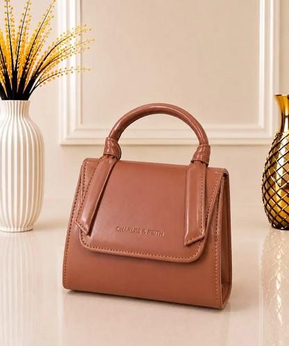 Women's Leather Plain Hand Bag